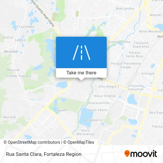 Rua Santa Clara map