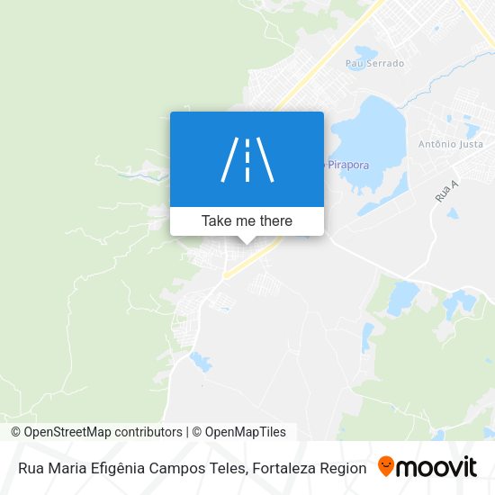 Rua Maria Efigênia Campos Teles map