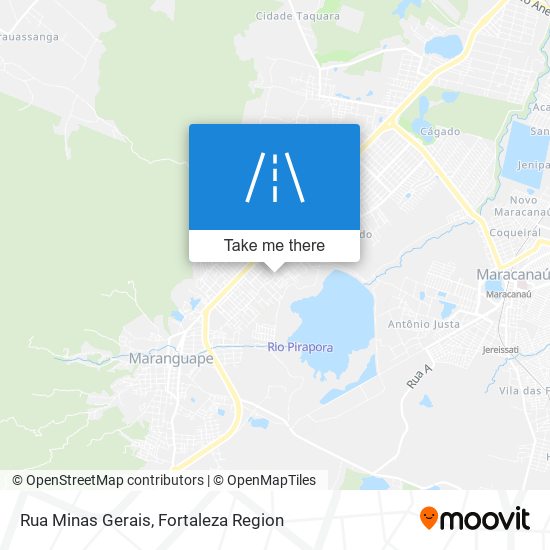 Mapa Rua Minas Gerais