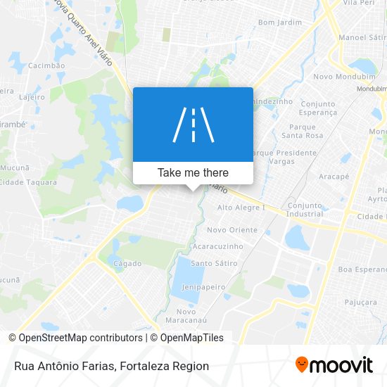 Rua Antônio Farias map