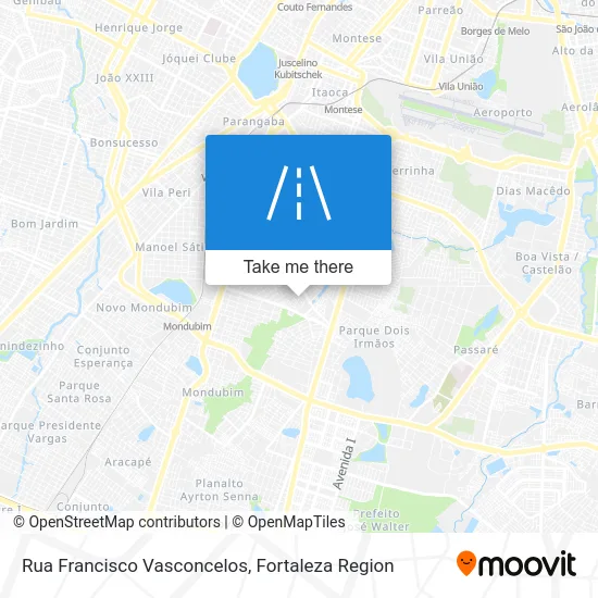 Rua Francisco Vasconcelos map