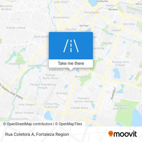Rua Coletora A map