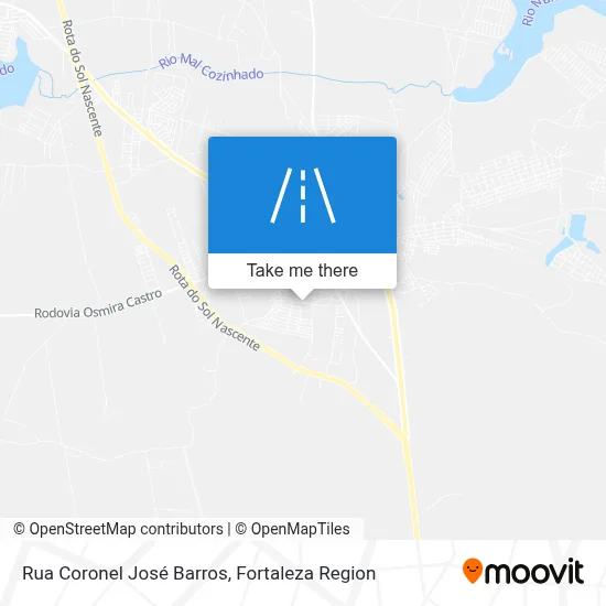 Rua Coronel José Barros map