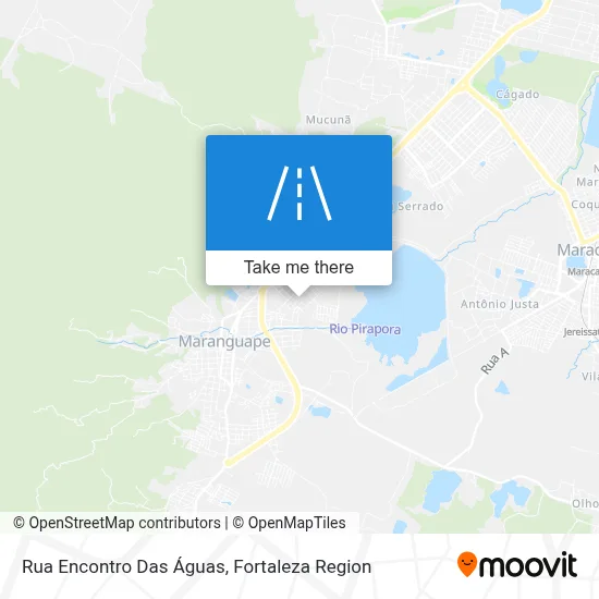 Rua Encontro Das Águas map