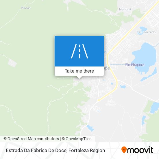 Estrada Da Fábrica De Doce map