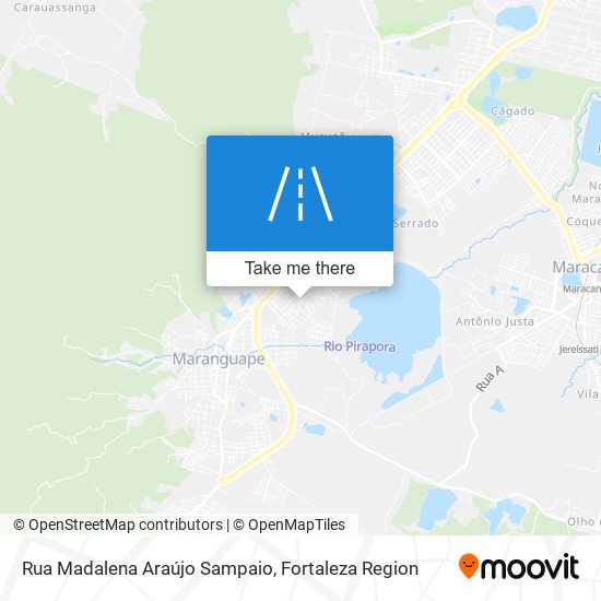 Mapa Rua Madalena Araújo Sampaio