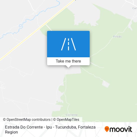Estrada Do Corrente - Ipu - Tucunduba map