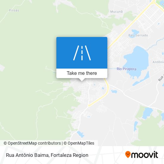 Mapa Rua Antônio Baima