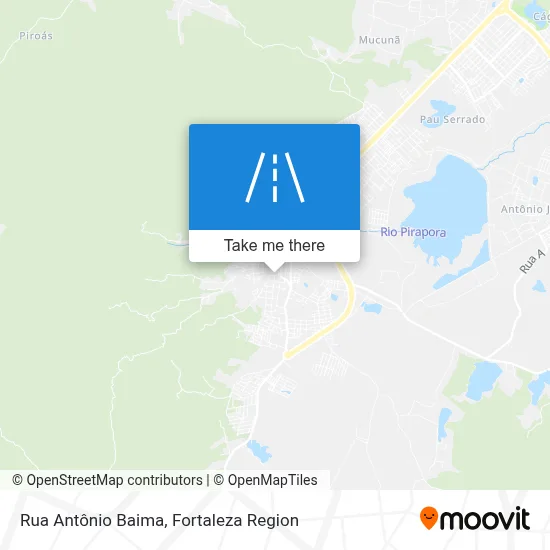 Rua Antônio Baima map