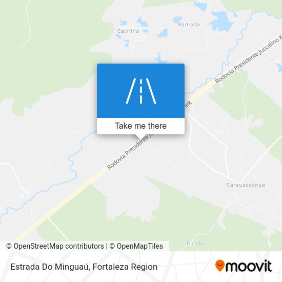 Estrada Do Minguaú map