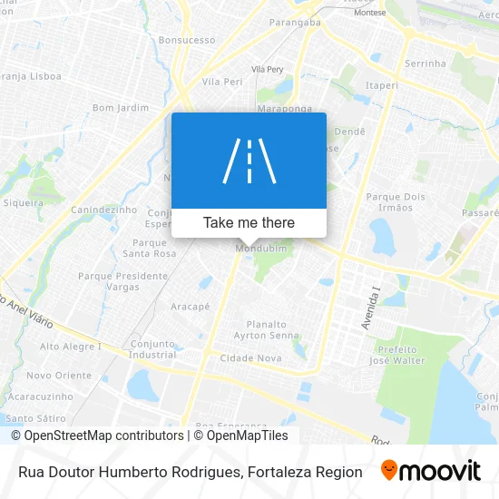 Rua Doutor Humberto Rodrigues map