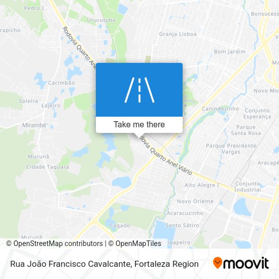 Rua João Francisco Cavalcante map