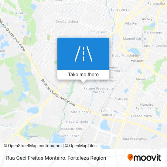 Rua Geci Freitas Monteiro map