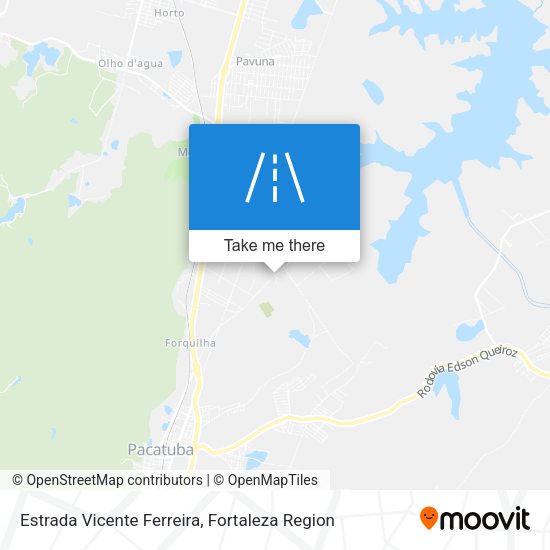 Estrada Vicente Ferreira map