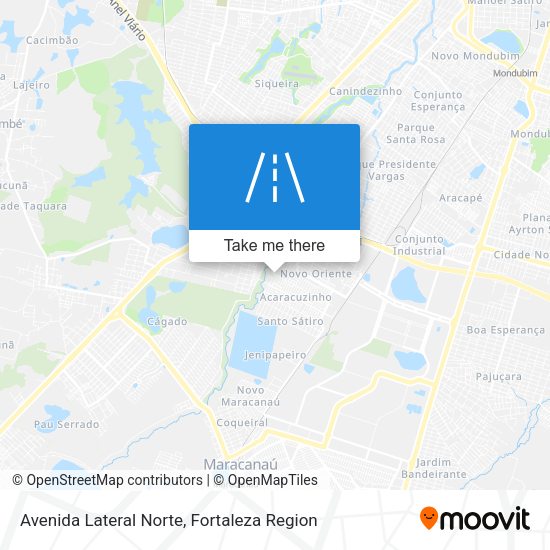 Avenida Lateral Norte map