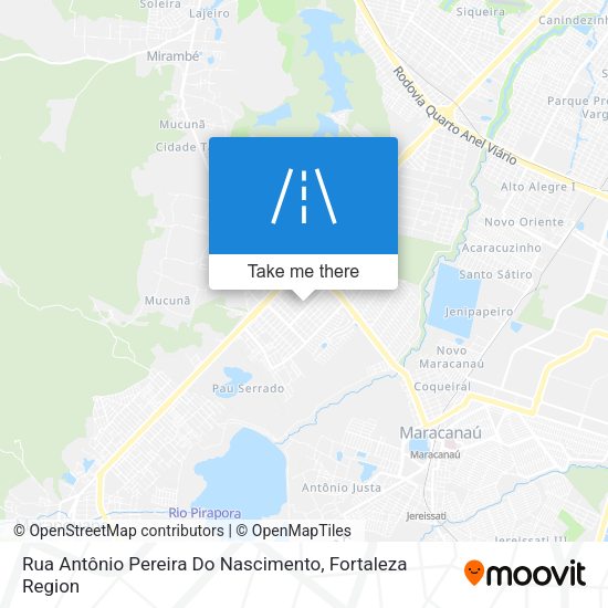 Rua Antônio Pereira Do Nascimento map