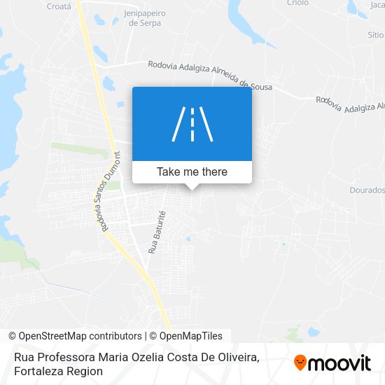 Rua Professora Maria Ozelia Costa De Oliveira map