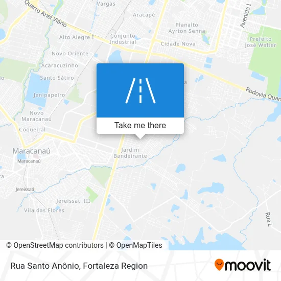 Rua Santo Anônio map