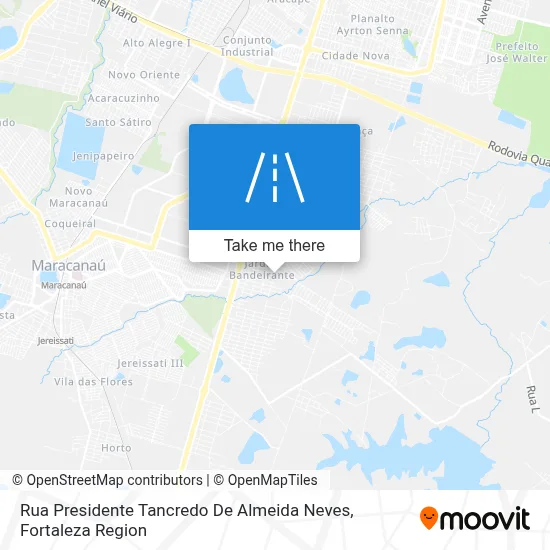 Rua Presidente Tancredo De Almeida Neves map