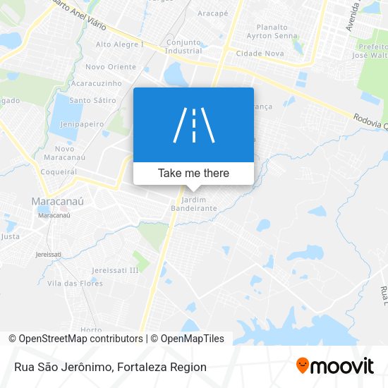 Rua São Jerônimo map