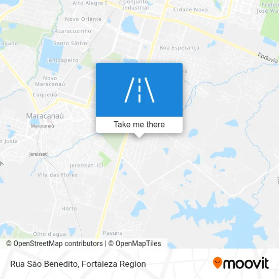 Rua São Benedito map