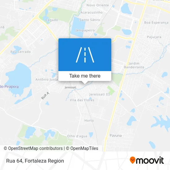 Rua 64 map
