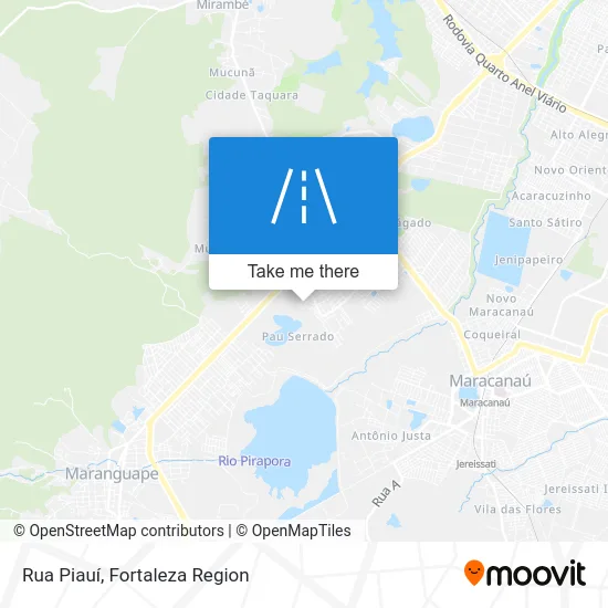 Rua Piauí map