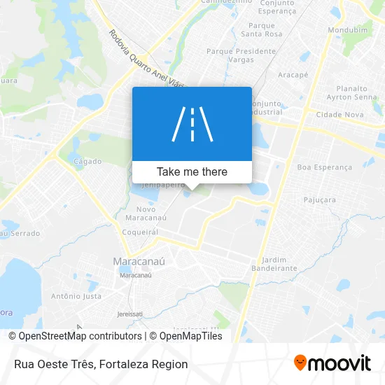 Rua Oeste Três map