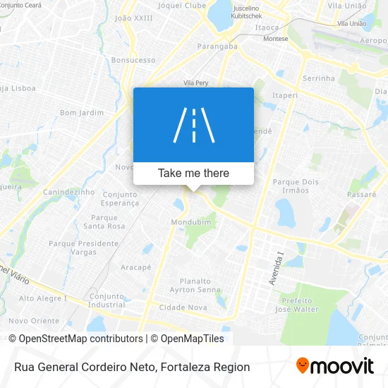 Rua General Cordeiro Neto map