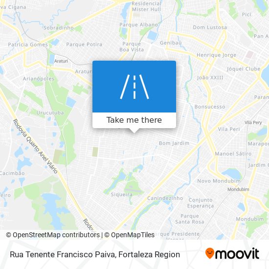 Rua Tenente Francisco Paiva map