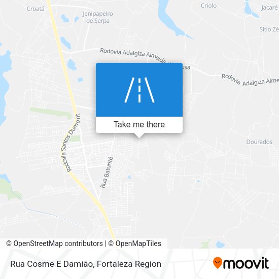 Rua Cosme E Damião map