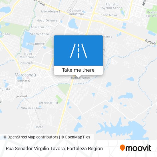 Mapa Rua Senador Virgílio Távora