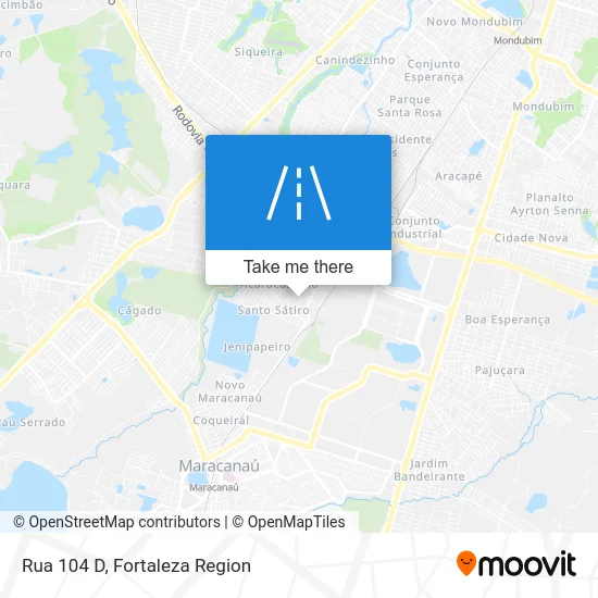 Rua 104 D map
