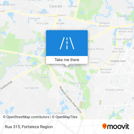 Rua 315 map