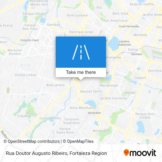 Rua Doutor Augusto Ribeiro map