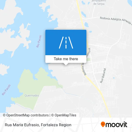 Rua Maria Eufrasio map