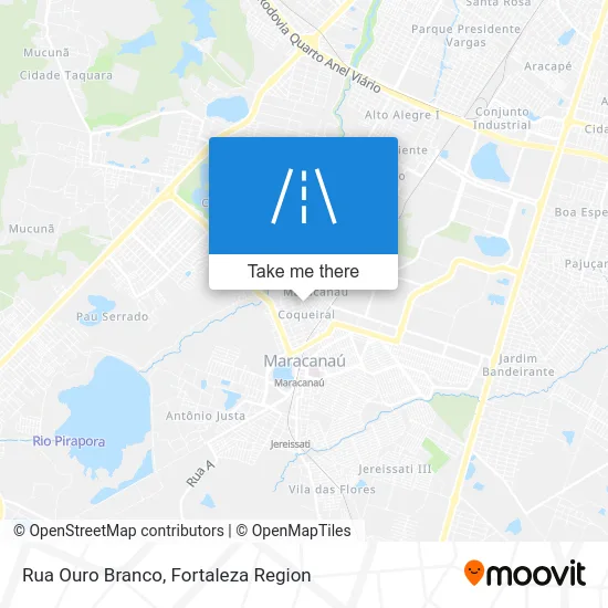 Rua Ouro Branco map