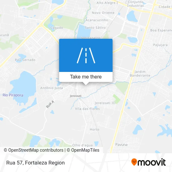 Rua 57 map
