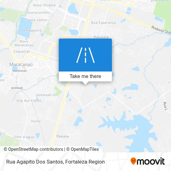 Rua Agapito Dos Santos map