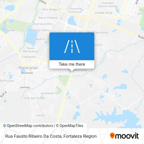 Rua Fausto Ribeiro Da Costa map