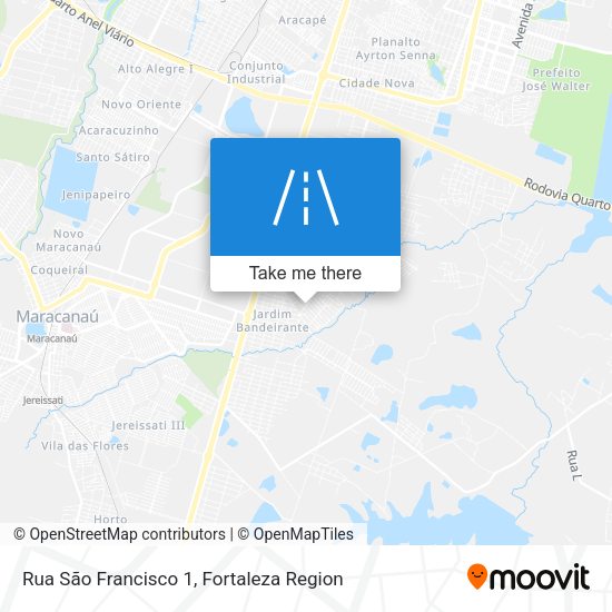 Rua São Francisco 1 map
