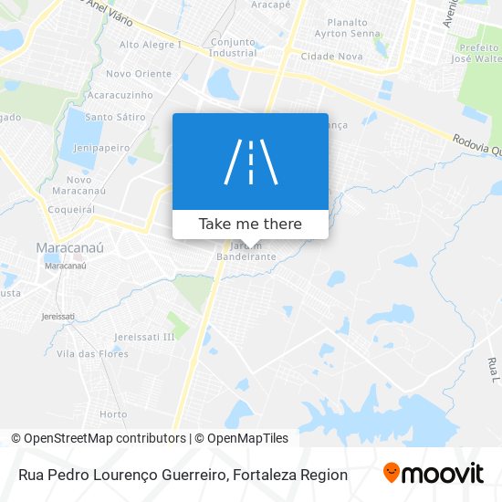 Mapa Rua Pedro Lourenço Guerreiro