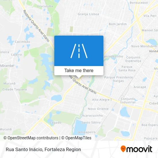 Rua Santo Inácio map