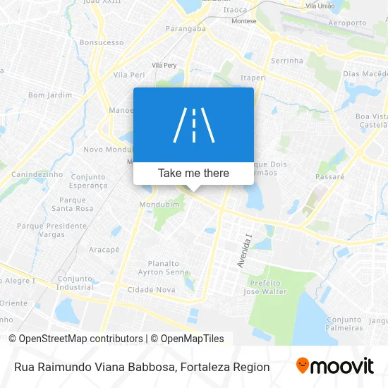 Rua Raimundo Viana Babbosa map