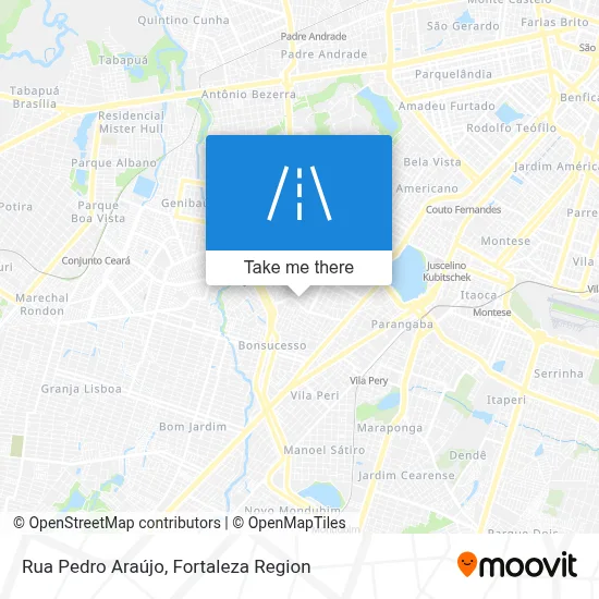 Rua Pedro Araújo map