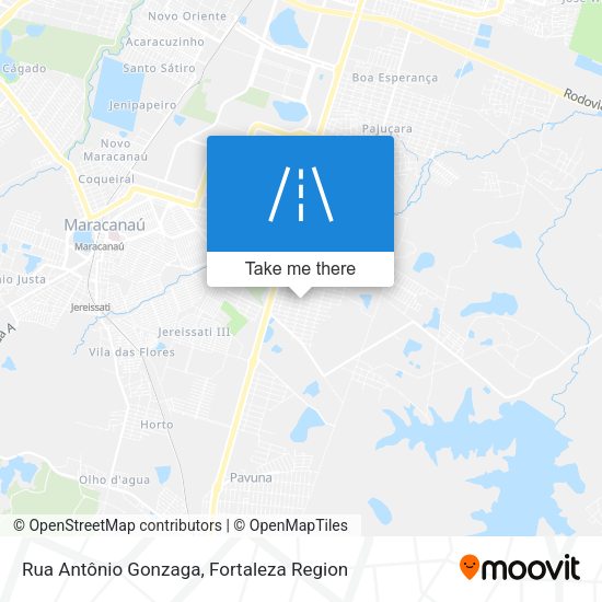 Rua Antônio Gonzaga map