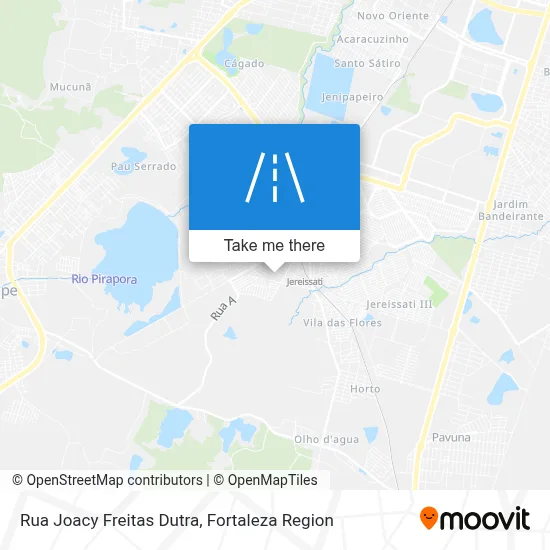 Rua Joacy Freitas Dutra map