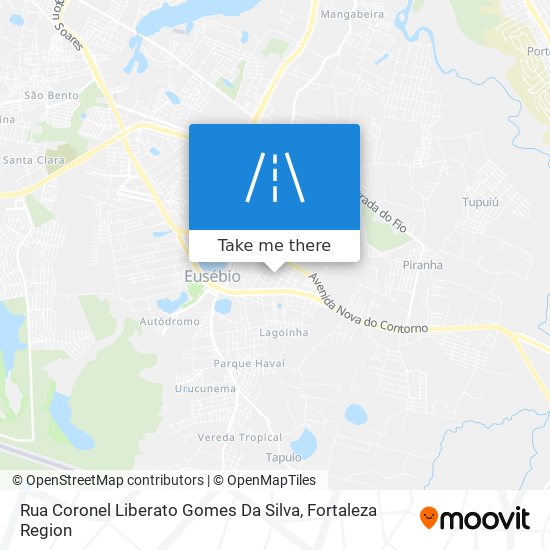 Mapa Rua Coronel Liberato Gomes Da Silva