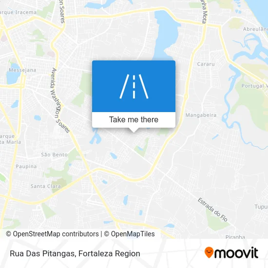 Rua Das Pitangas map