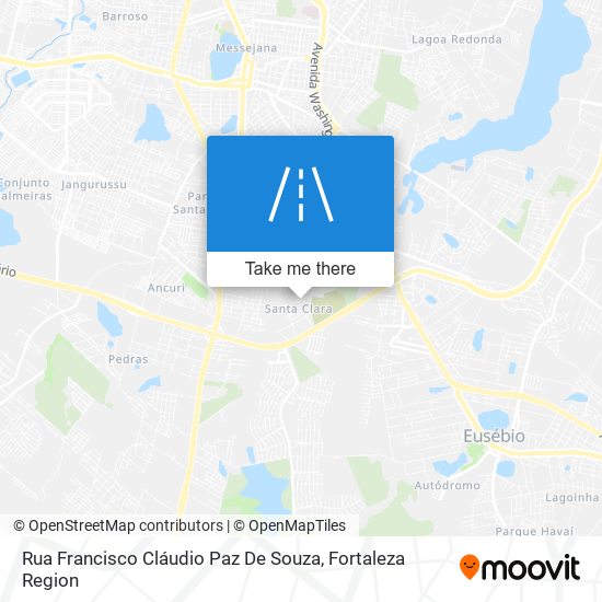 Mapa Rua Francisco Cláudio Paz De Souza